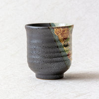 KUTANI WARE - 九谷燒 組湯吞 金花詰 茶杯 酒杯 情侶杯 夫妻杯(Pair Tea Cups - Kin-hanazume)- 禮盒包裝 - 平行進口