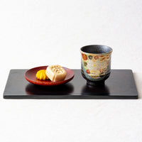 KUTANI WARE - 九谷燒 組湯吞 金花詰 茶杯 酒杯 情侶杯 夫妻杯（Pair Tea Cups - Kin-hanazume）- 禮盒包裝 - 平行進口