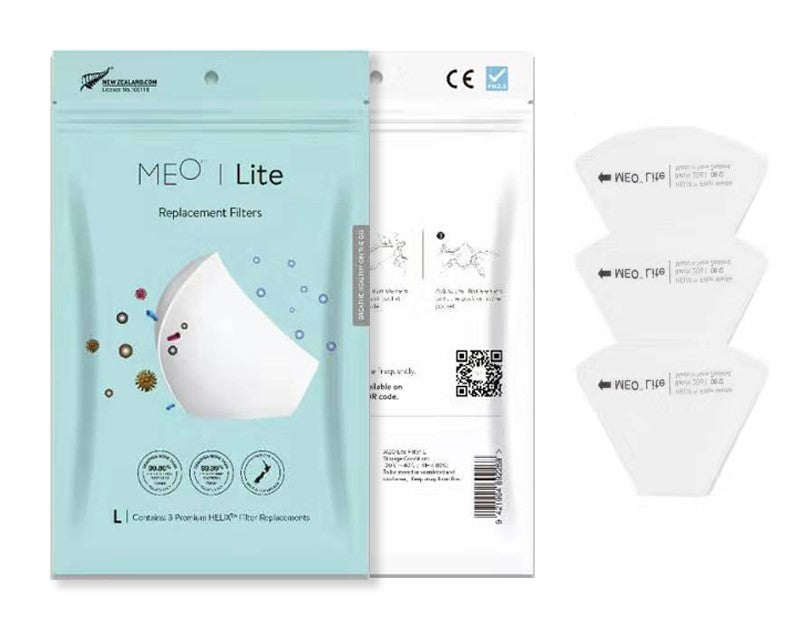 即日送貨 MEO Lite Helix Filter KN95 濾芯3件裝 Large ( Reusable Mask Filter 可重用口罩濾芯 ) 立體